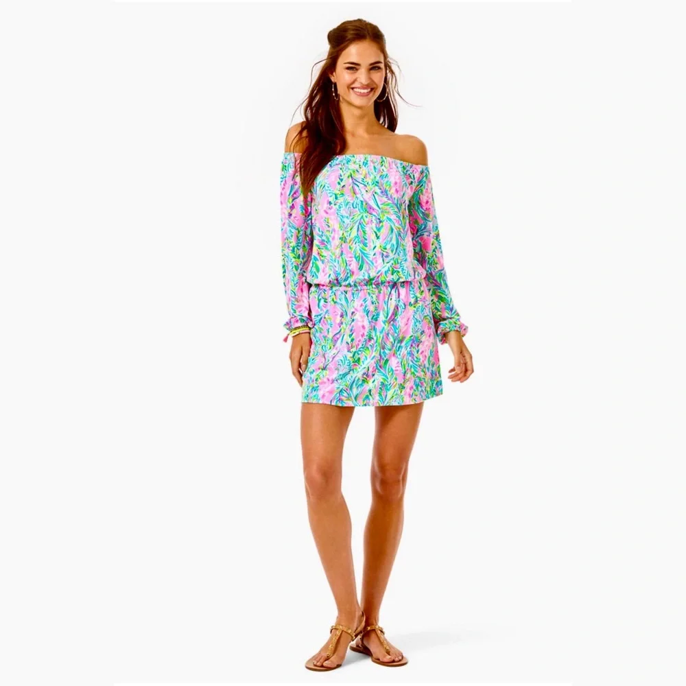 Lilly Pulitzer | NWOT ✨ "Unicorn of the Sea" Lana Skort Romper 🐚 - Picture 2 of 7